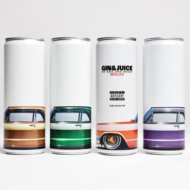 Gin & Juice melon flavoured canned gin cocktail 250ml, UK version