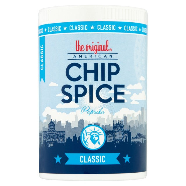 American Chip Spice seasoning tub, imported from the UK