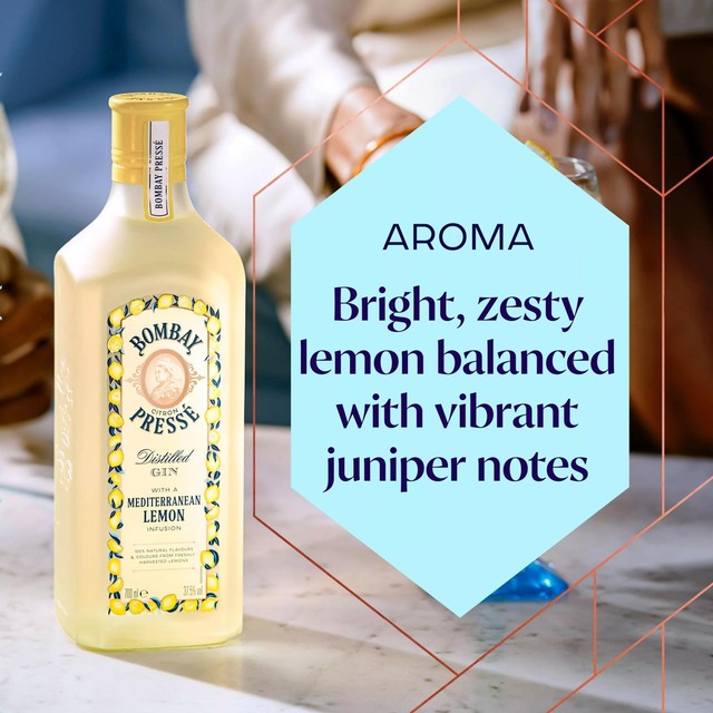 Bombay Sapphire Citron Presse Mediterranean Lemon gin 70cl - British product