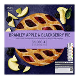 M&S apple and blackberry puff pastry pie 470g, imported from the UK