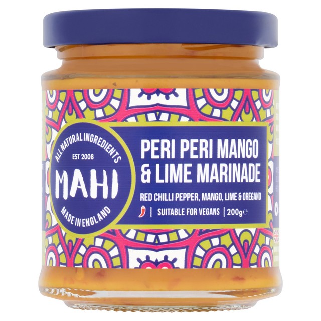 Mahi Peri Peri Mango & Lime Marinade 200ml, imported from the UK