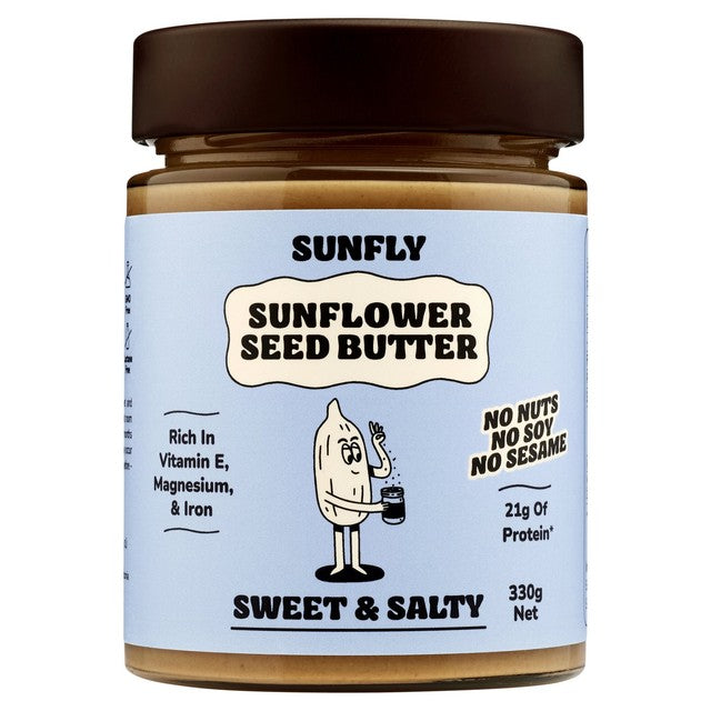 SUNFLY Sunflower Seed Butter Sweet and Salty 330g (British brand)