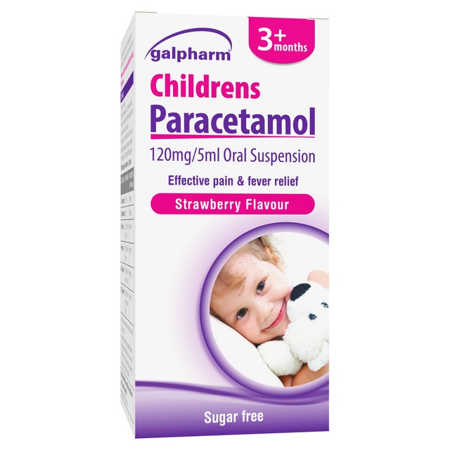 Galpharm Childrens Paracetamol Liquid Suspension 100ml, UK version