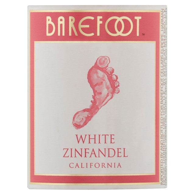 Barefoot White Zinfandel rosé wine 187ml - British product