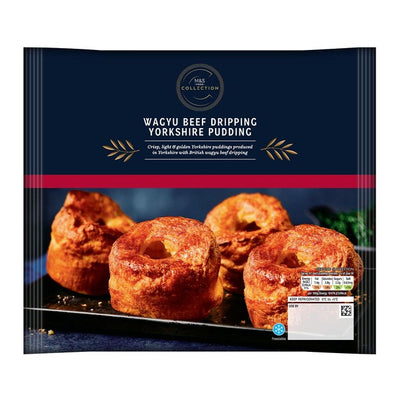 M&S M&S Wagyu Biff-drypp Ferdigstekte Yorkshire Puddings 360g- Kjøp online hos McGrocer