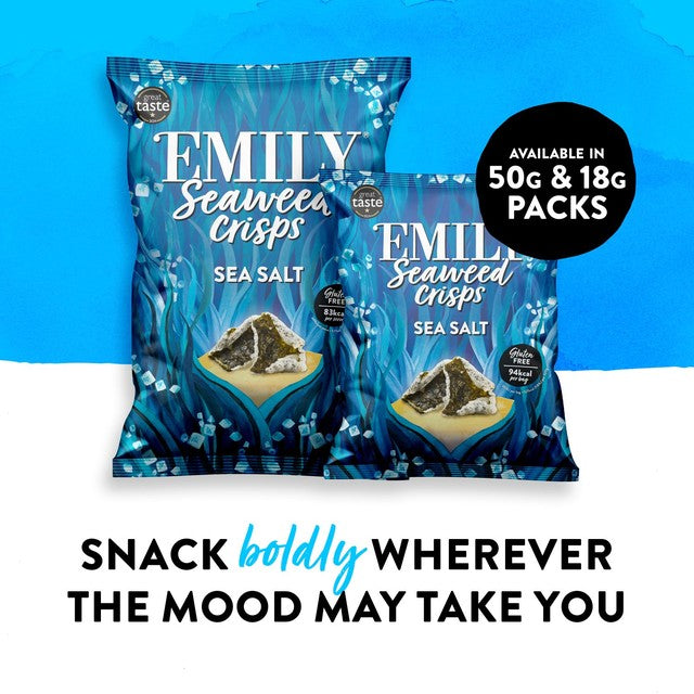 Emily Seaweed Crisps Sea Salt 50g - British product