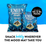 Emily Seaweed Crisps Sea Salt 50g - British product