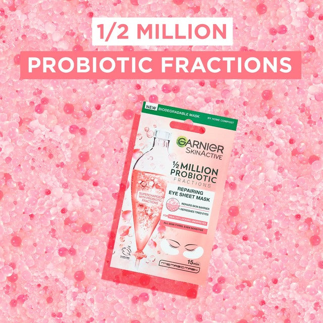 Garnier probiotic fractions repairing eye sheet mask, UK version