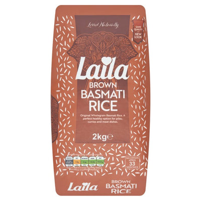Laila Vollkorn Basmati Reis Natur 2kg