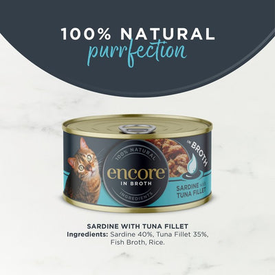 M&S Encore Sardine & Tuna Wet Cat Food 70g- Buy online at McGrocer