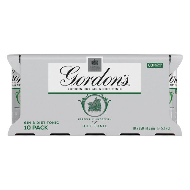 Gordon's Gin & Slimline Tonic 250ml can, UK version