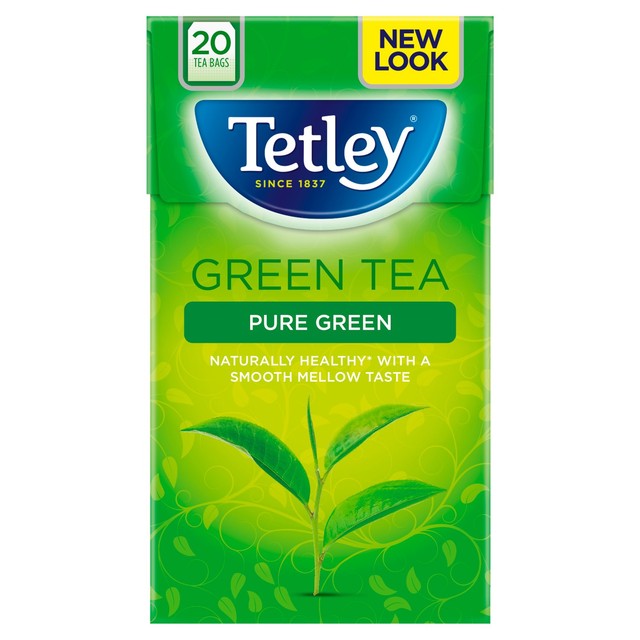 Tetley Pure Green Tea bags 20 count (British brand)