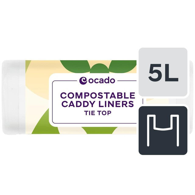 Ocado compostable caddy liners 5L, imported from the UK
