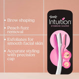 Wilkinson Sword Intuition Perfect Finish eyebrow razors 3 pack (British brand)