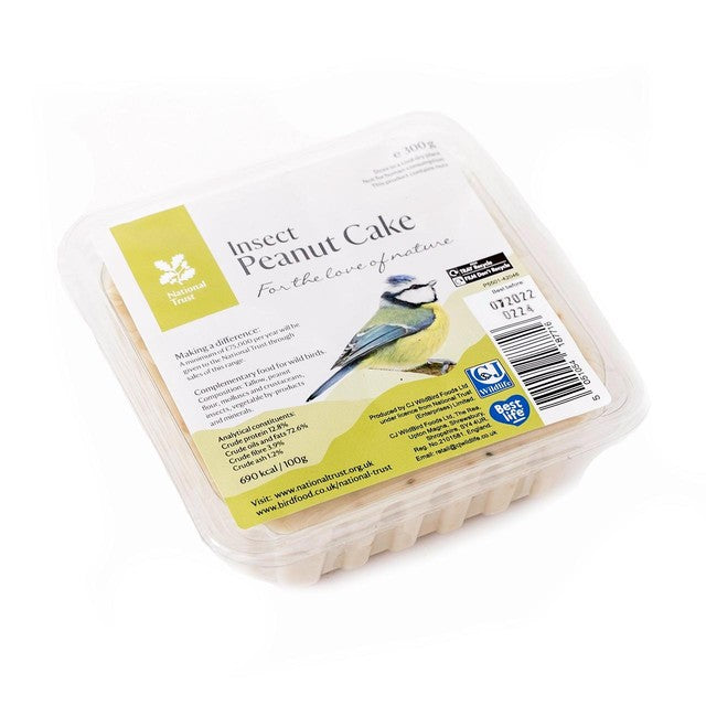 National Trust Insect Peanut Cake bird food 300g, imported from the UK