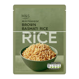 M&S brown basmati microwave rice pouch - British product