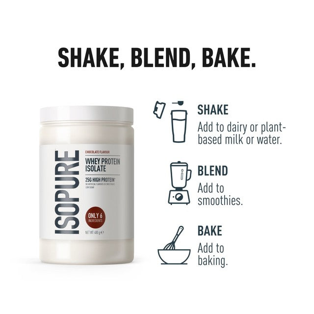 Isopure Chocolate Whey Protein Isolate Powder 480g, UK version