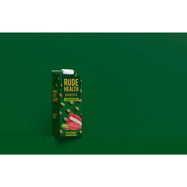 Rude Health pistachio barista drink (British brand)