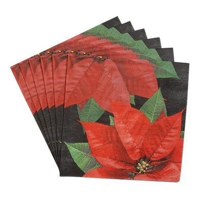 Sainsburys Sainsburys Home Fotografisk Blomstervase Poinsettia Design Serviett 20pk- Kjøp online hos McGrocer