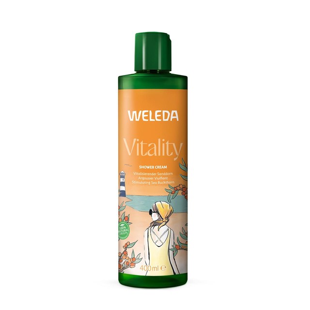 Weleda Sea Buckthorn Vitality Shower Cream Wash 400ml (British brand)