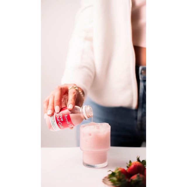 Biomel strawberry gut health shot 125ml - British product