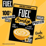 FUEL10K porridge sachets Golden Syrup 10 x 36g - British product