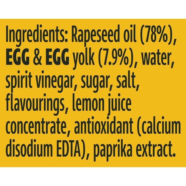 Hellmann's Real Mayonnaise 600g, UK version