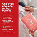 The Lab Co. non-bio laundry sheets energising scent 32 loads (British brand)