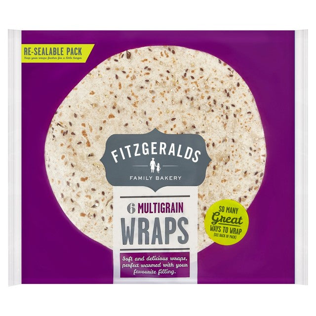 Fitzgeralds large multiseed wraps 6-pack - British product