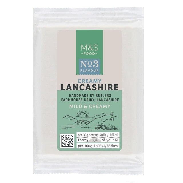 M&S Creamy Lancashire cheese 150g, imported from the UK