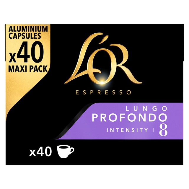 L'OR Lungo Profondo coffee pods pack of 40, UK version