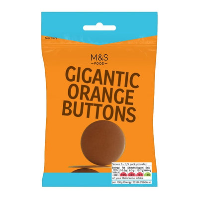 M&S Gigantiske Oransje Knapper Melkesjokolade Knapper 150g