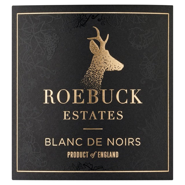 Roebuck Estates Blanc de Noirs sparkling wine 75cl, imported from the UK