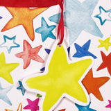 Deva Designs Painted Stars Large Gift Bag, imported from the UK
