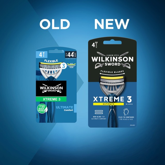 Wilkinson Sword Xtreme 3 Ultimate Plus men's disposable razors (British brand)