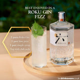 Roku Gin Japanese Craft 70cl, imported from the UK