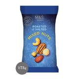 M&S Ristede og saltede blandede nøtter 175 g, importert fra Storbritannia