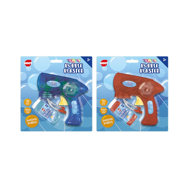 Hoot light up bubble blaster toy, imported from the UK