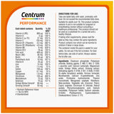 Centrum Performance Multivitamin Tablets 60s - British product