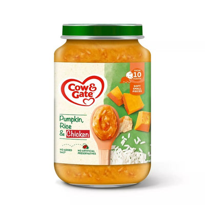 Purée de Citrouille Poulet et Riz Cow & Gate 200g