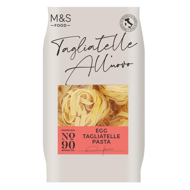 M&S egg tagliatelle pasta 500g, imported from the UK