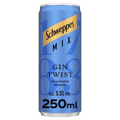 M&S Schweppes Mix Gin Twist Alcoholic Cocktail Drink- Buy online at McGrocer