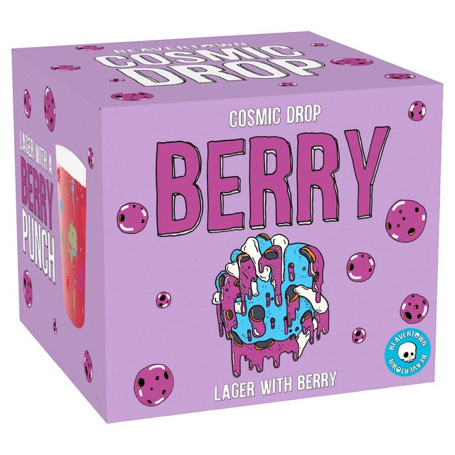 Beavertown Cosmic Drop Berry beer 4x330ml - British product
