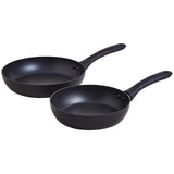 M&S Black Ali Non-Stick Frying Pan Set 20cm and 24cm, imported from the UK