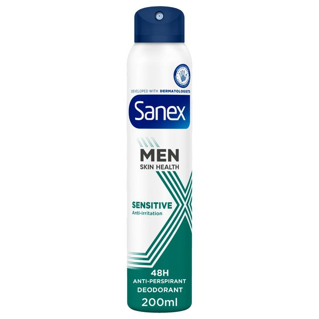 Sanex Men Sensitive Antiperspirant Spray 200ml (British brand)