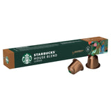 Starbucks House Blend Lungo coffee pods pack of 10 (British brand)