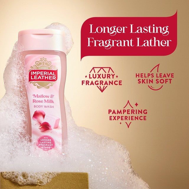 Imperial Leather Mallow & Rose body wash, UK version