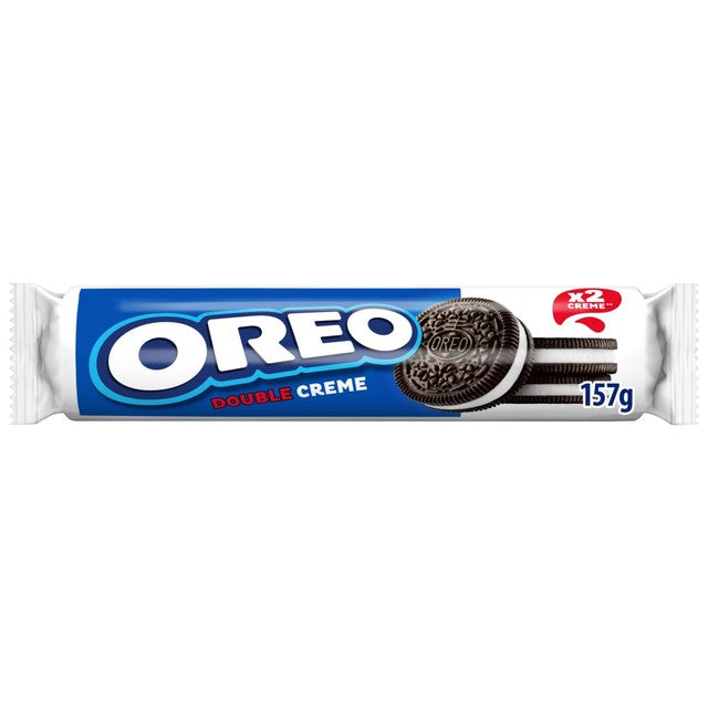 Oreo Double Stuff chocolate sandwich biscuits 157g, imported from the UK