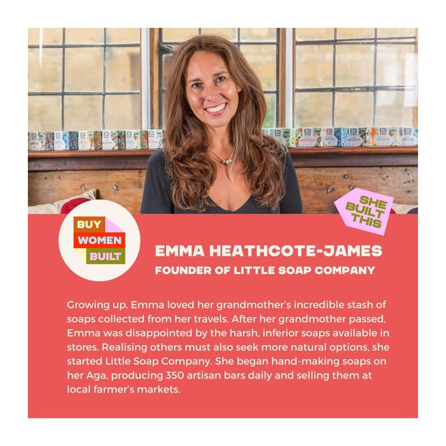Little Soap Company organic bar soap Rose Geranium 110g, UK version