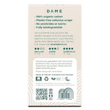Dame organic cotton tampons super plus - British product